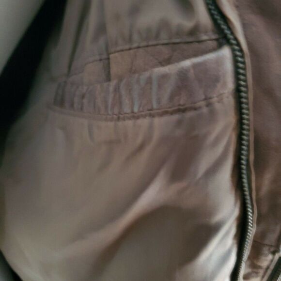 Vintage Wilson Adventure Bound Brown Leather Jacket Coat Bomber Aviator Large L - Picture 8 of 12